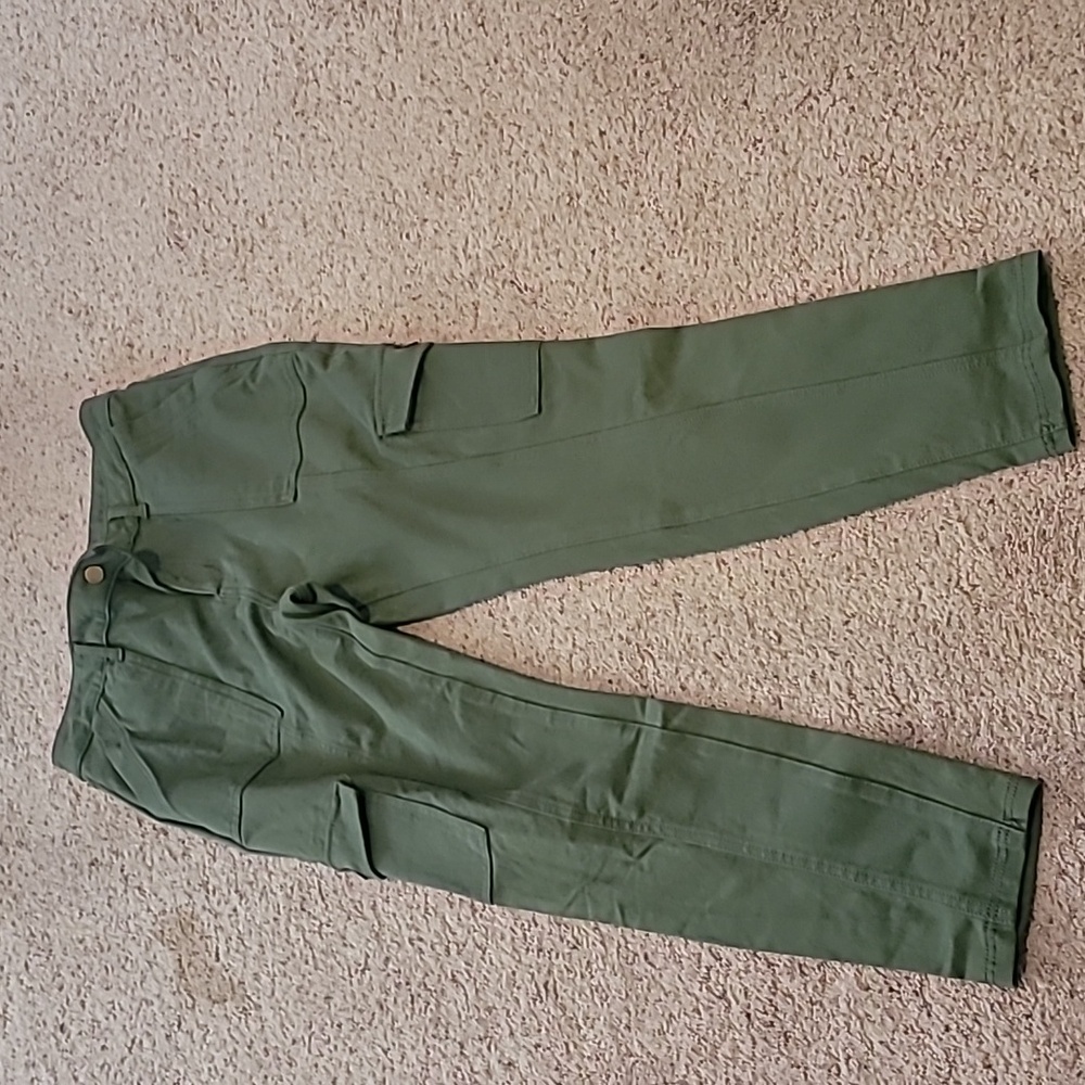 Womens Green Skinny Pants Size 12